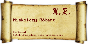 Miskolczy Róbert névjegykártya